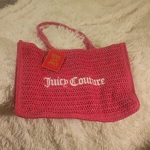 NWOtT-Juicy Couture Pink Woven Tote Bag